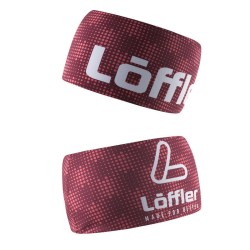 тёплая повязка Löffler Headband Wide new ягодная